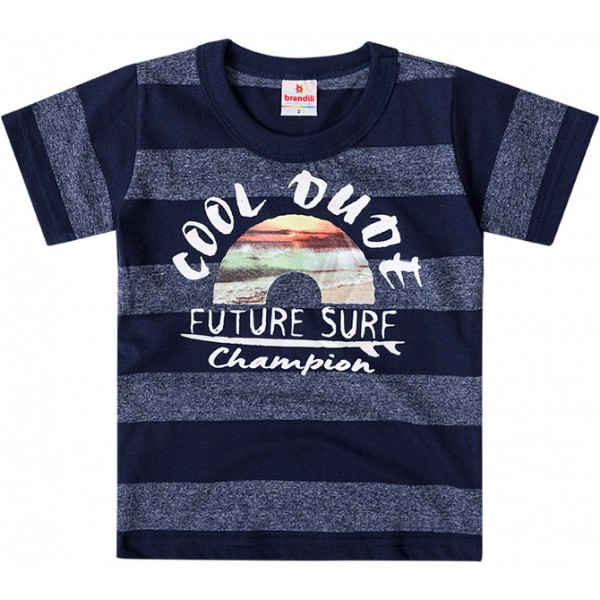 Camiseta Infantil Listrada Surf